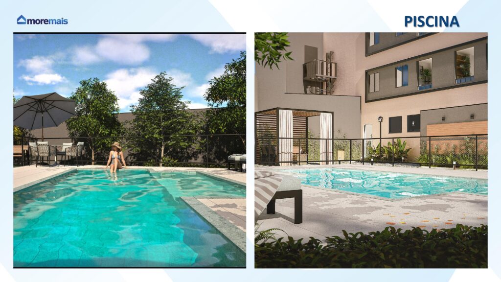 Apartamentos de 1 e 2 dorms com varanda 